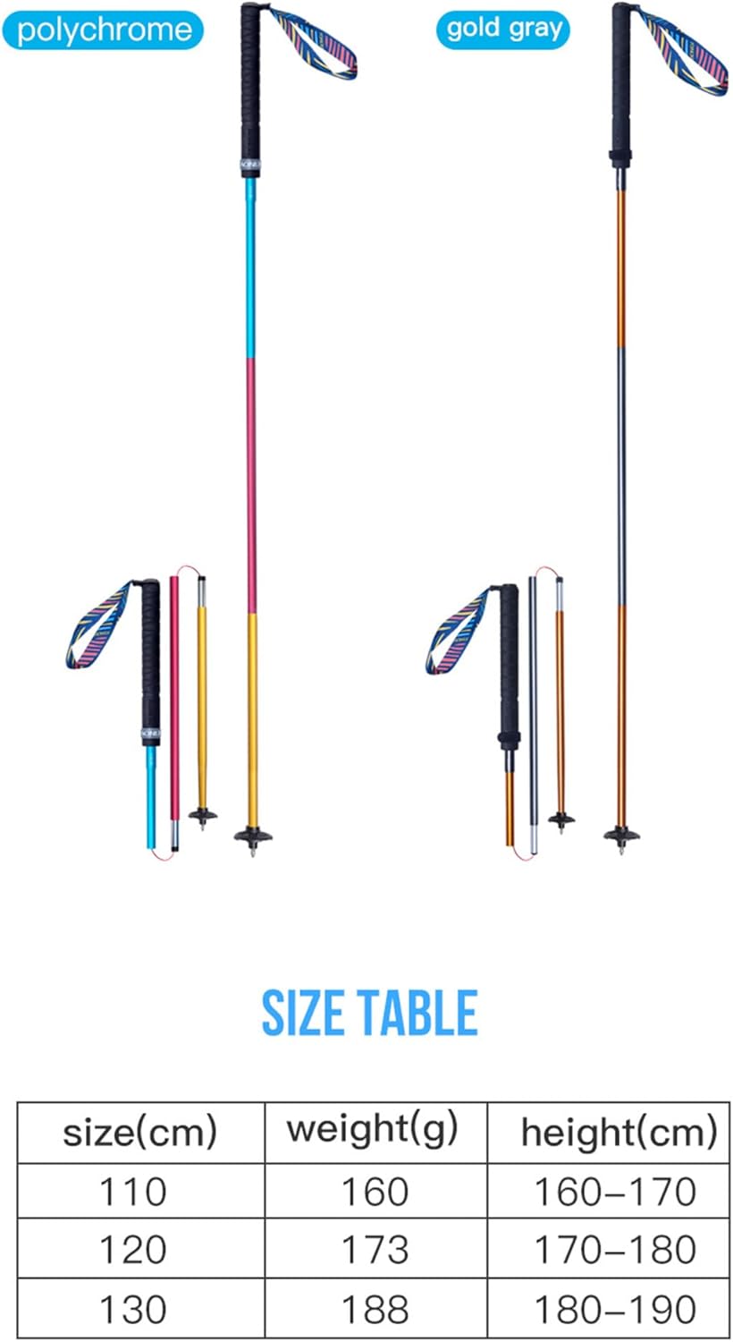 AONIJIE Folding Ultralight 7075 Aluminum Alloy Trekking Poles Quick Lock Trekking Hiking Pole Walking Stick - Image 3